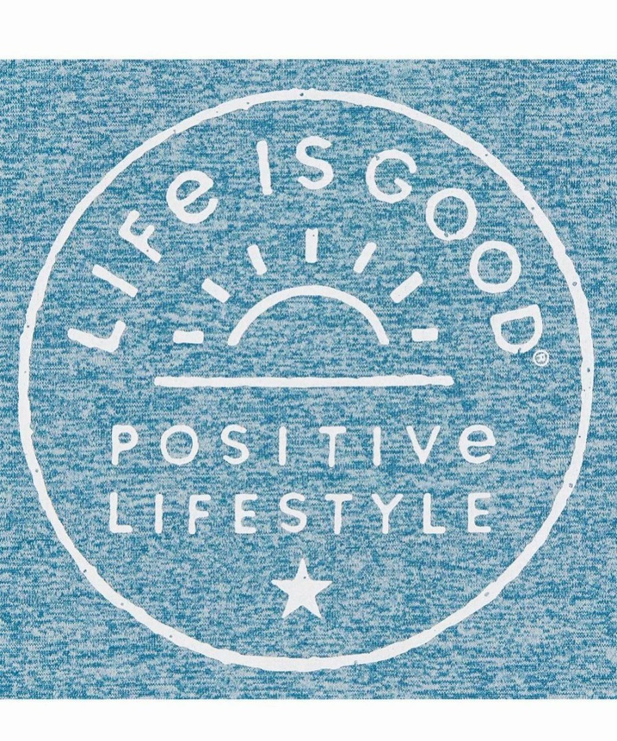 Wholesale * Promo Life Is Good Persian Blue 'Positive Lifestyle' Sun Racerback Tank Women & Plus