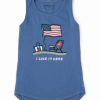 Hot * Wholesale Life Is Good Vintage Blue 'I Like It Here' Crusher Hi-Low Tank Women