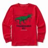 New * Buy Life Is Good Positive Red 'Tyrannosaurus Rex' Crusher Long-Sleeve Tee Kids