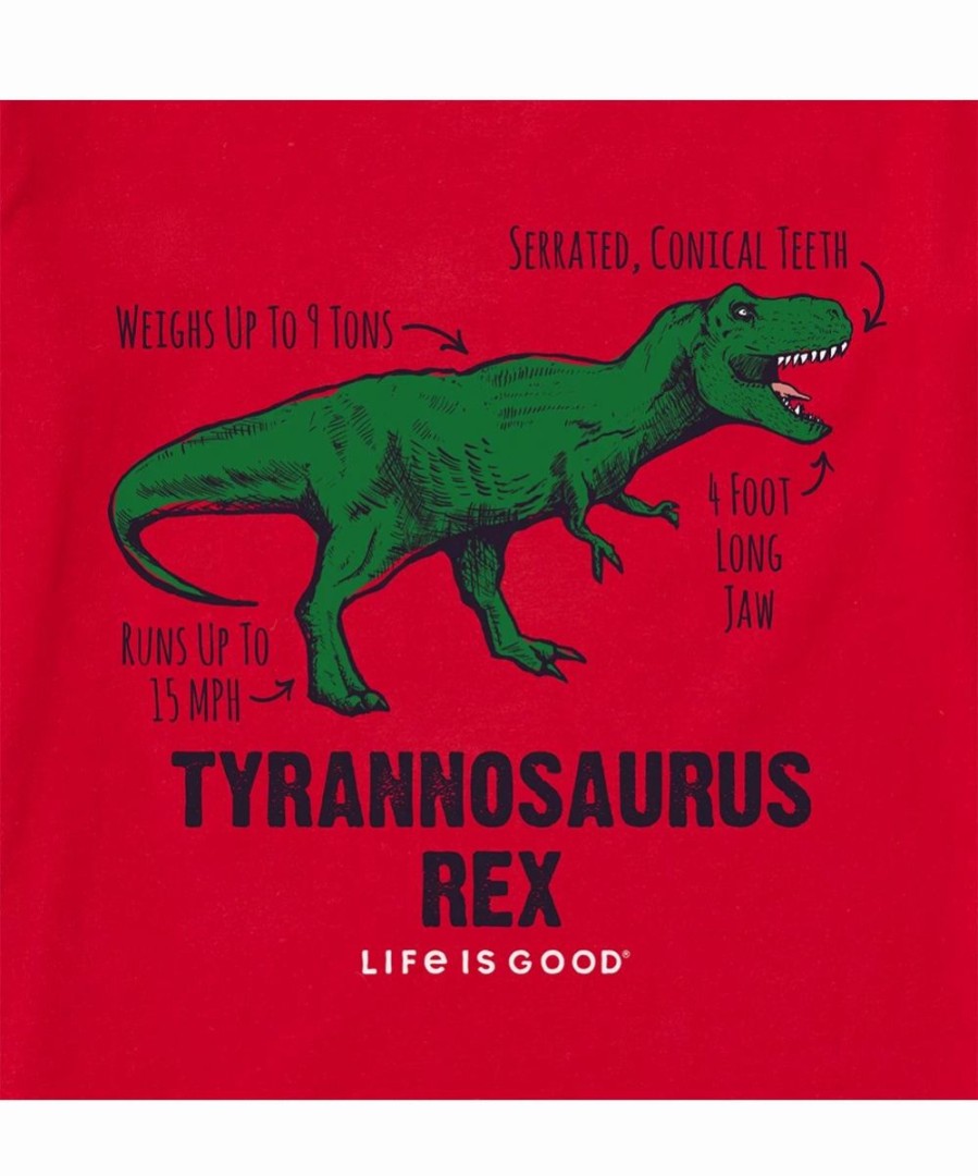 New * Buy Life Is Good Positive Red 'Tyrannosaurus Rex' Crusher Long-Sleeve Tee Kids