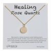 Hot * Best Sale Sapanyu Natural Rose Quartz & 14K Gold-Plated Healing Pendant Necklace