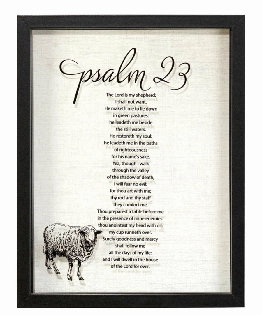 Wholesale * Best Pirce 'Lord Is My Shepherd' Framed Wall Art