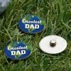 Hot * Deals Personalized Planet Blue & Green 'World'S Greatest Dad' Golf Ball Marker Set Of Three