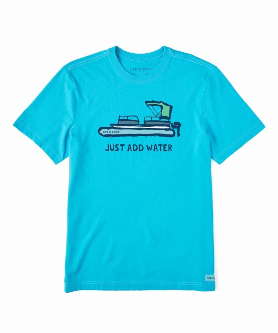 Clearance * Buy Life Is Good Island Blue 'Just Add Water' Crusher Crewneck Tee Men