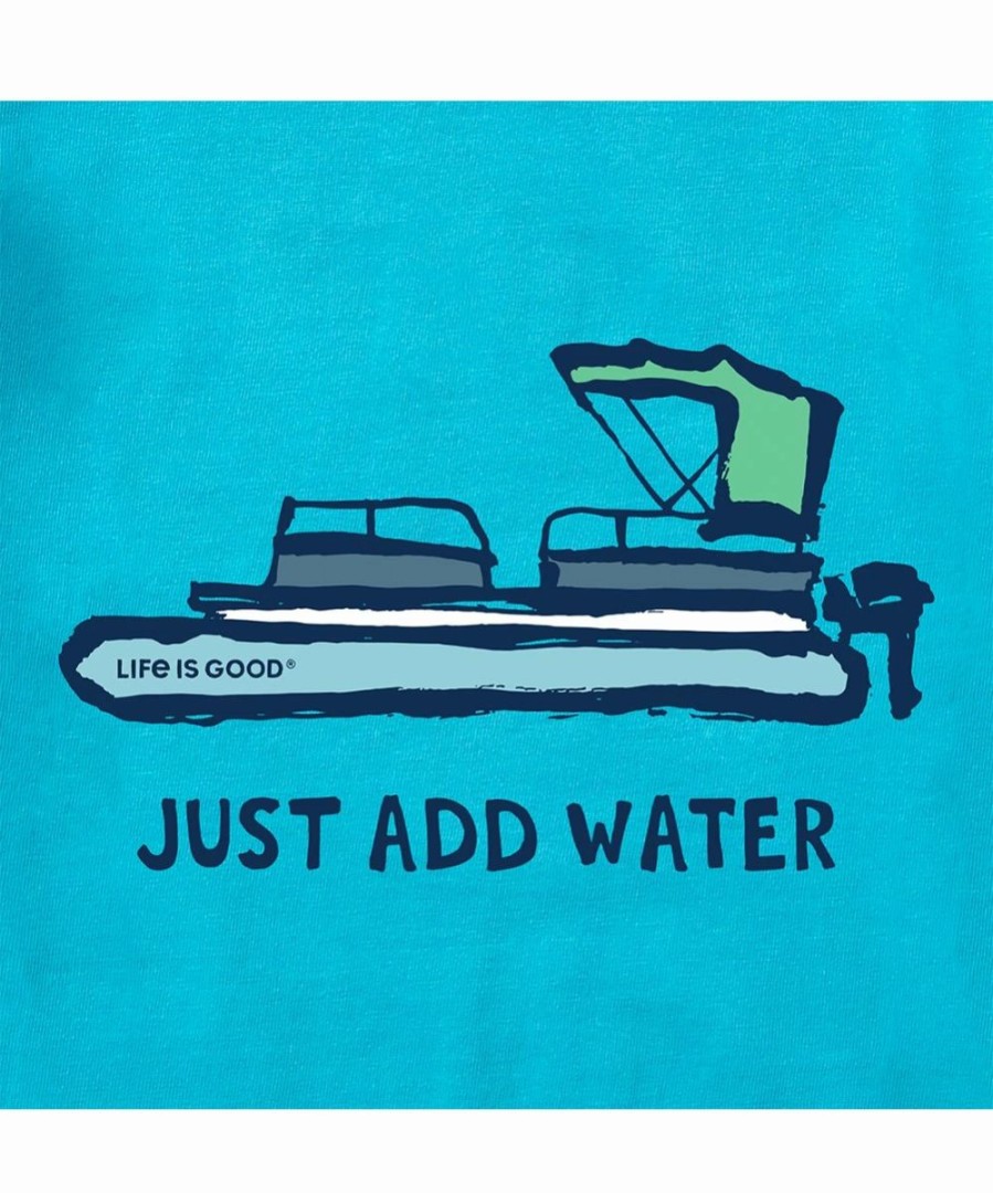 Clearance * Buy Life Is Good Island Blue 'Just Add Water' Crusher Crewneck Tee Men