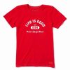 Wholesale * Budget Life Is Good Red 'Positive Lifestyle Brand' Logo Crewneck Tee Women & Plus