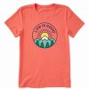 New * Cheapest Life Is Good Mango Orange 'Life Is Good' Sunrise Crusher Crewneck Tee Women