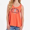 Hot * Deals Life Is Good Mango Orange Textured 'Life Is Good' Daisy Tank Women & Plus