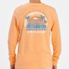 Online * Outlet Life Is Good Canyon Orange 'Take Me To The Ocean' Long-Sleeve Tee Men