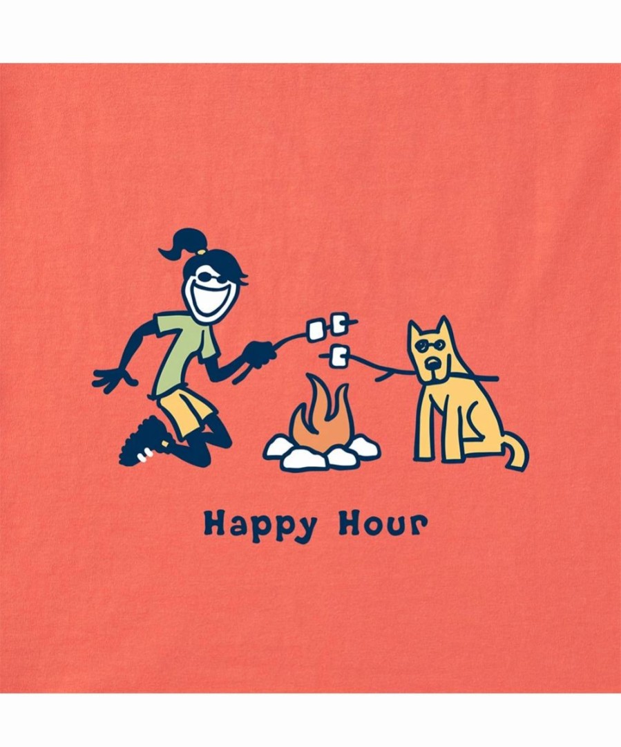 Online * Top 10 Life Is Good Mango Orange Jackie 'Happy Hour' Crusher Tee Women & Plus