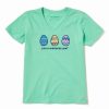 Hot * Flash Sale Life Is Good Spearmint Green 'Life Is Eggscellent' Crusher V-Neck Tee Women & Plus