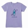 Clearance * Coupon Life Is Good Moonstone Purple 'Just Add Water' Kayak Crusher V-Neck Tee Plus