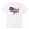 New * Best Sale Life Is Good Cloud White 'Life Is Good' America Crusher Crewneck Tee Men