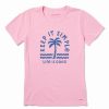 Hot * Deals Life Is Good Happy Pink 'Keep It Simple' Crusher-Lite Crewneck Tee Women & Plus