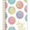 New * Outlet Paper House Productions Watercolor Mandala 'The Good Life' 12-Month Undated Mini Planner