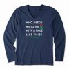 Clearance * Top 10 Life Is Good Darkest Blue 'Who Needs Mistletoe' V-Neck Long-Sleeve Top Women & Plus