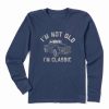 Hot * Deals Life Is Good Darkest Blue 'I'M Classic' Truck V-Neck Long-Sleeve Top Women