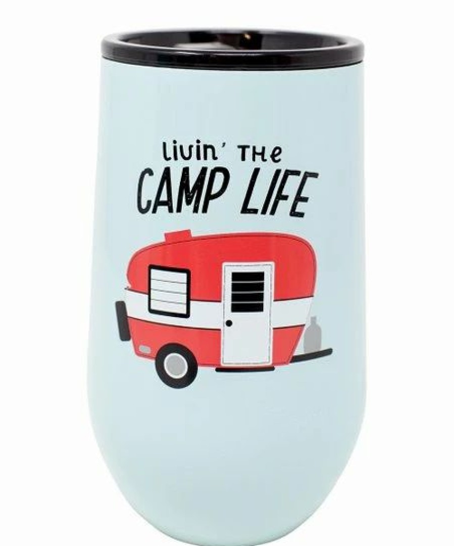 Online * Wholesale Boston Warehouse White & Red 'Livin' The Camp Life' Trailer Wine Tumbler