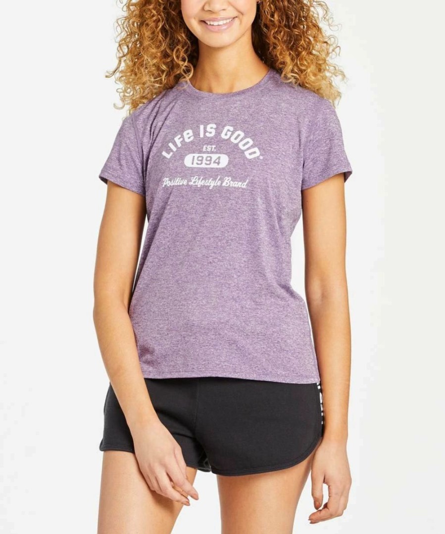 Online * Deals Life Is Good Purple Haze 'Life Is Good' Active Crewneck Tee Women