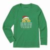 Hot * Discount Life Is Good Kelly Green 'Every Snack You Make' Dog Long-Sleeve V-Neck Tee Women