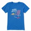 Wholesale * Hot Sale Life Is Good Royal Blue 'Home Office' Logo Crewneck Tee Plus