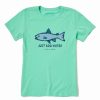 Best * Deals Life Is Good Spearmint Green 'Just Add Water' Crusher-Lite Crewneck Tee Women & Plus