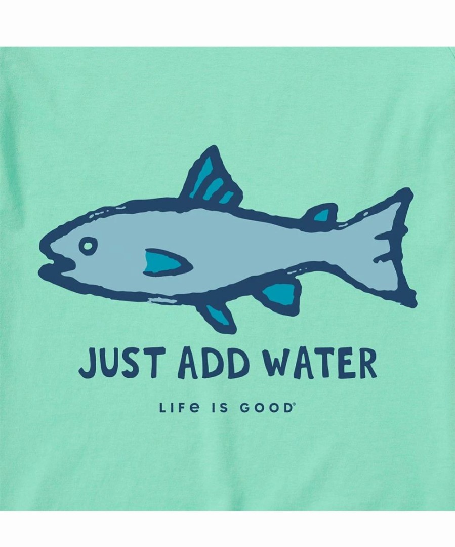 Best * Deals Life Is Good Spearmint Green 'Just Add Water' Crusher-Lite Crewneck Tee Women & Plus