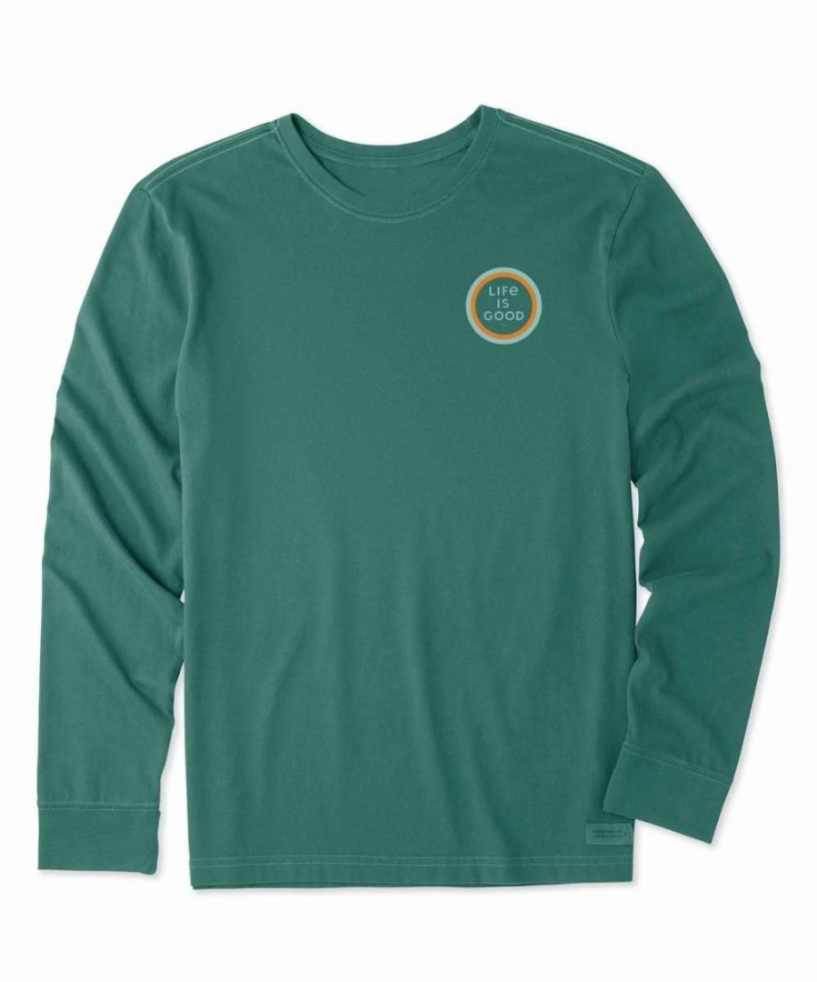 Wholesale * New Life Is Good Spruce Green Cliff Jump Long-Sleeve Tee Men & Big