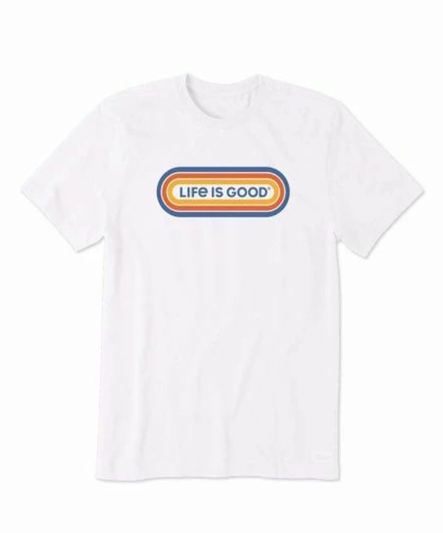 Online * Best Reviews Of Life Is Good Cloud White 'Life Is Good' Crusher Crewneck Tee Men