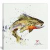 Hot * Best Pirce Dean Crouser Dean Crouser Jumping Trout Good Wrapped Canvas