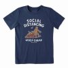 Clearance * Best Deal Life Is Good Darkest Blue Bigfoot 'Social-Distancing' Logo Crewneck Tee Kids