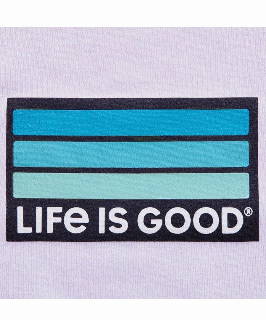 Best * Best Pirce Life Is Good Lilac Purple Cationic Active Stripes Racerback Tank Women