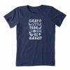 Best * Cheap Life Is Good Darkest Blue 'Gonna Be Alright' Crusher-Lite Crewneck Tee Women