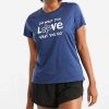 Clearance * Cheap Life Is Good Darkest Blue 'Do What You Love' Logo Crewneck Active Tee Women