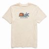 Online * Cheapest Life Is Good Putty White 'Bed & Breakfast' Crusher Crewneck Tee Men