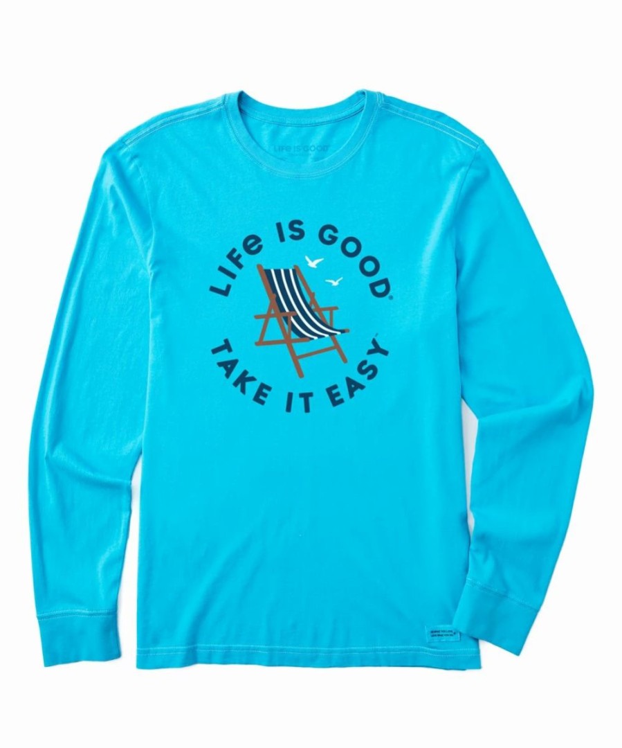 Hot * Best Deal Life Is Good Island Blue 'Take It Easy' Long-Sleeve Tee Men