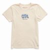 Best * Flash Sale Life Is Good Putty White 'Happy Camper' Crusher Crewneck Tee Women & Plus