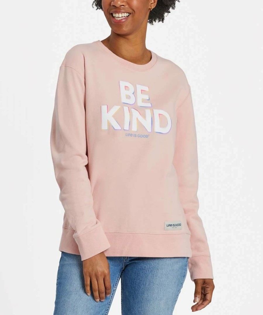 Online * Best Reviews Of Life Is Good Himalayan Pink 'Be Kind' Long-Sleeve Tee Women