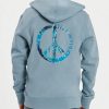 Best * Hot Sale Life Is Good Smoky Blue Tie-Dye Peace Zip-Up Hoodie Men