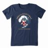 Hot * Best Pirce Life Is Good Darkest Blue 'Seas & Greetings' Crusher Crewneck Tee Women & Plus