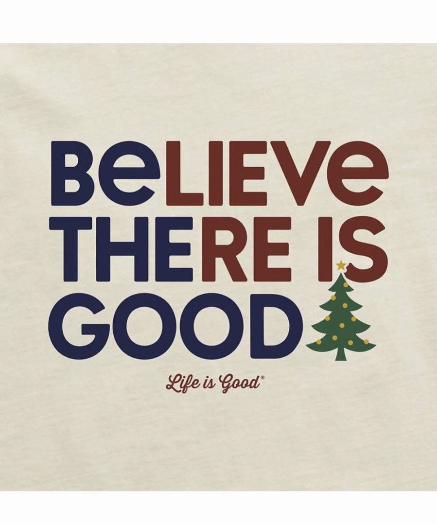 Best * Wholesale Life Is Good Putty White 'Be The Good' Tree Long-Sleeve Tee Men