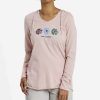 Hot * Flash Sale Life Is Good Himalayan Pink 'Life Is Good' Daisy Hooded Long-Sleeve Tee Women