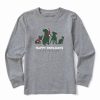 Hot * Outlet Life Is Good Heather Gray 'Happy Pawlidays' Crewneck Sweatshirt Boys