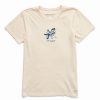 New * Best Deal Life Is Good Putty White 'Life Is Good' Adirondack Crusher Crewneck Tee Women