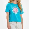 Online * Discount Life Is Good Island Blue 'Adventure Makes Me Happy' Short-Sleeve Boxy Tee Women & Plus