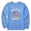 Best * Brand New Life Is Good Cornflower Blue 'Pretty Sweet' Cupcake Long-Sleeve Tee Kids