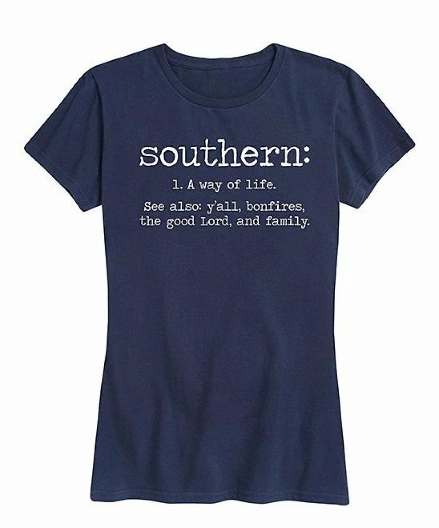 Best * Cheapest Instant Message Women'S Navy 'Southern' Definition Relaxed-Fit Tee Women