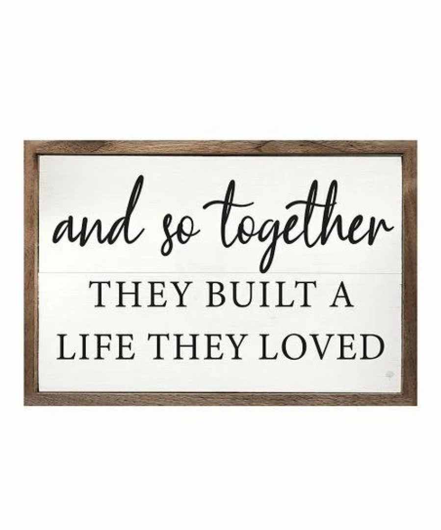 Online * Coupon Kendrick Home 'Built A Life They Loved' Framed Wall Sign