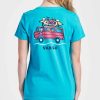 Hot * Best Reviews Of Life Is Good Island Blue 'Life Is Good' Crusher Crewneck Tee Women & Plus