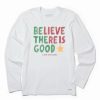 Wholesale * Budget Life Is Good Cloud White 'Believe There Is Good' Star Crusher Long-Sleeve Tee Men